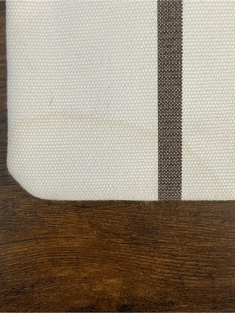 HENRI BENDEL Set of 2 Striped Canvas Travel Pouches